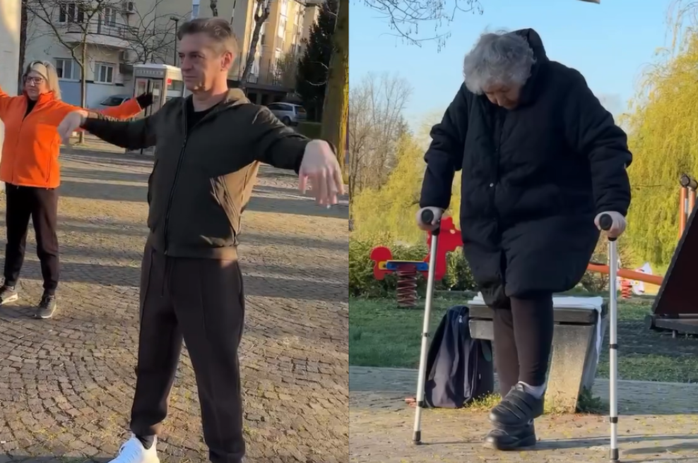 Robert Golob se je znojil med upokojenci: "Mislim, da nam bo šlo, da ne bo problemov" (VIDEO) (foto: Instagram/Robert Golob)
