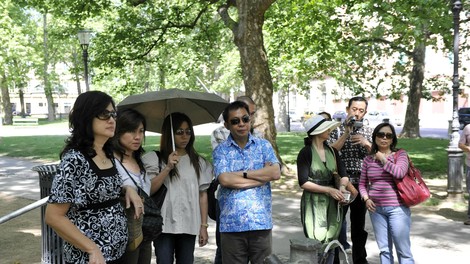 Ljubljana turisti azijski turisti