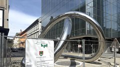 Ljubljana vodna skulptura Slovenska cesta