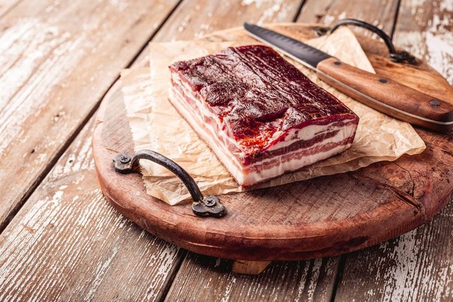 slanina rezine rezanje trik