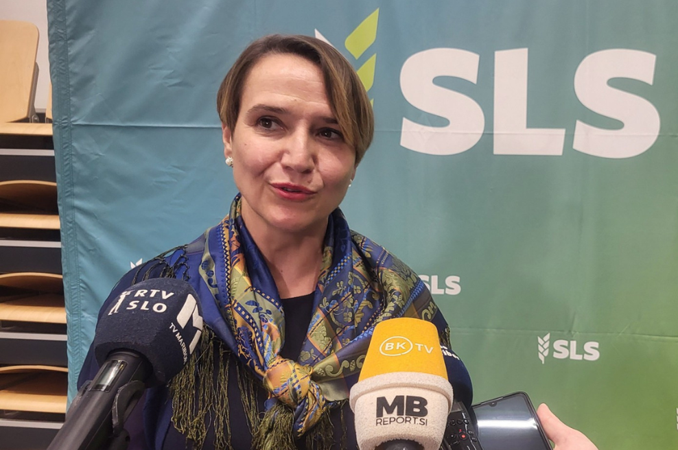 Kdo je Tina Bregant, nov obraz na čelu stranke SLS? (foto: Lara Draškovič/STA)