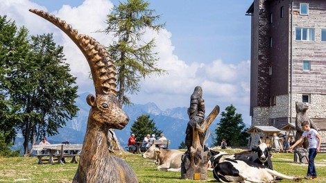 Slovenija Bohinj turisti
