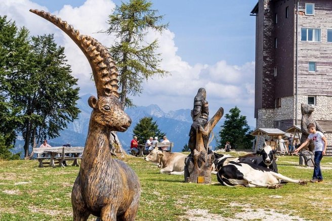 Slovenija Bohinj turisti
