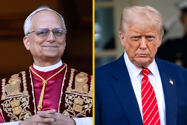 papež Leon XIV. Donald Trump