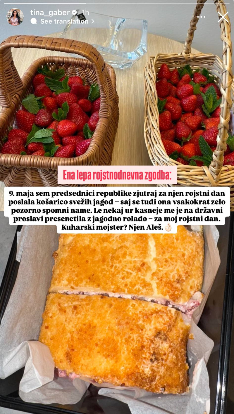 Tina Gaber rojstni dan jagode