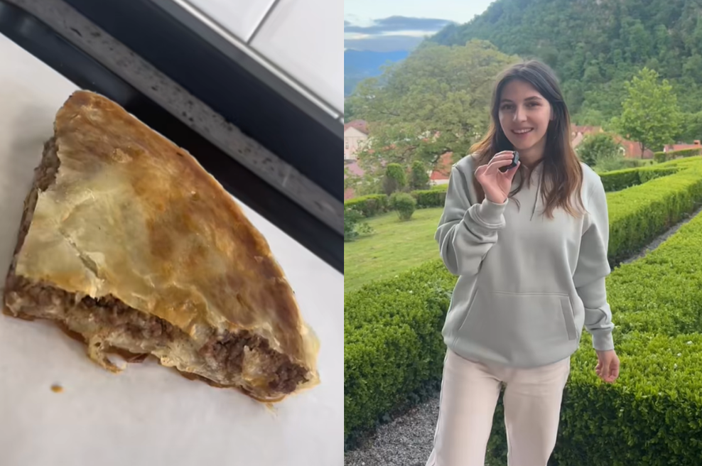 Burek Olimpija s seksistično objavo razburil splet: v bran jim je stopila konservativna vplivnica Zala Klopčič (foto: Facebook/Burek Olimpija/Zala Klopčič/fotmontaža)
