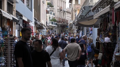 grčija turisti gneča