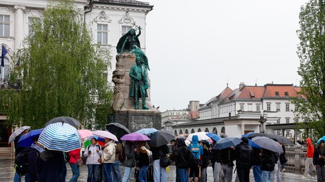 dež ljubljana