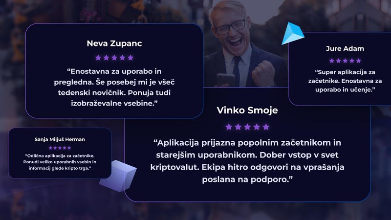Izkušnje in občutki uporabnikov slovenske kripto menjalnice CryptoUnity.