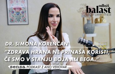 Dr. med. Simona Korenčan: "Zdrava hrana ne prinaša koristi, če smo nenehno v stanju boja ali bega."