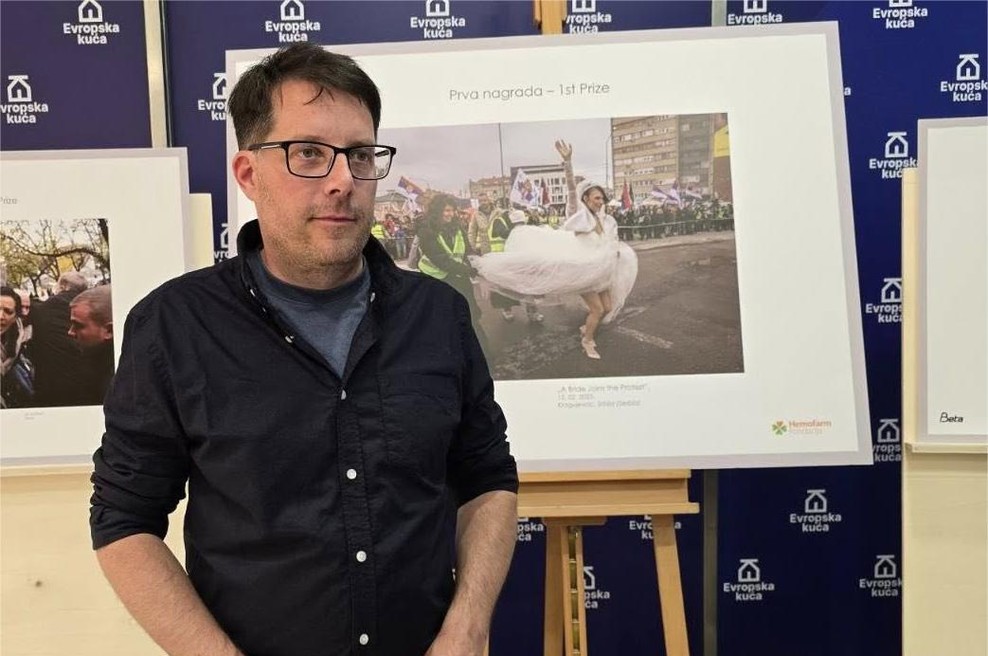 Slovenski fotograf v Srbiji prejel nagrado za fotografijo leta (FOTO) (foto: Facebook/Veleposlaništvo Slovenije v Beogradu/Ambasada Slovenije u Beogradu)