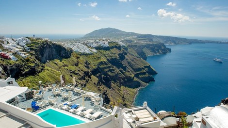 Santorini Grčija