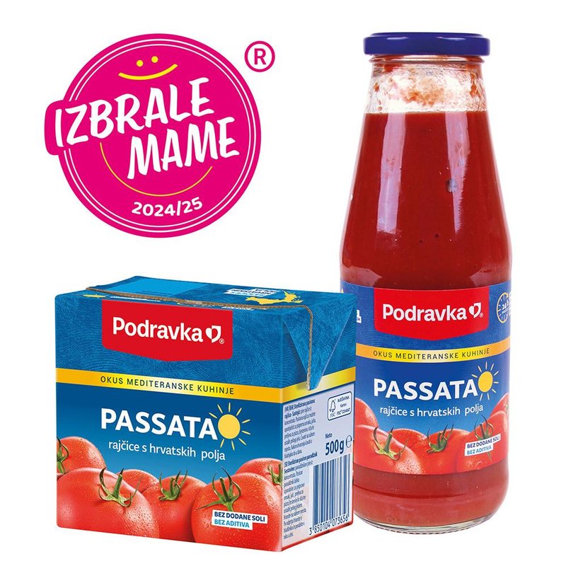 Paradižnik, ki mu zaupajo mame: Podravkina passata s hrvaških polj