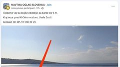 Krk Hrvaška Jadran Jadransko morje oglas Facebook 700 evrov