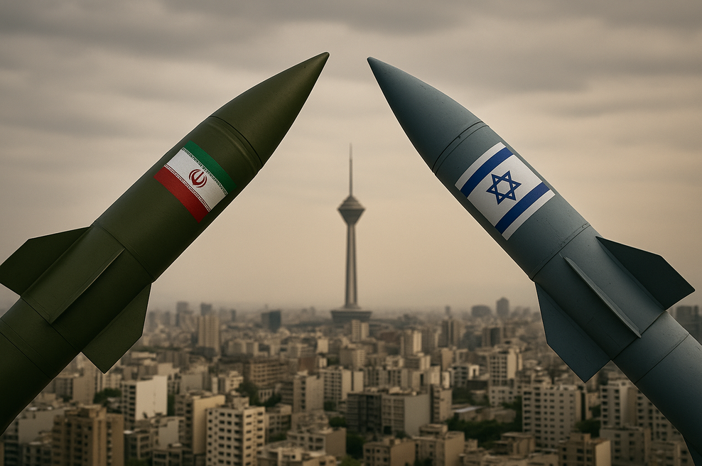 Izrael ponoči napadel Iran, v napadih ubit tudi vrhovni poveljnik Iranske revolucionarne garde (foto: Chat GPT)