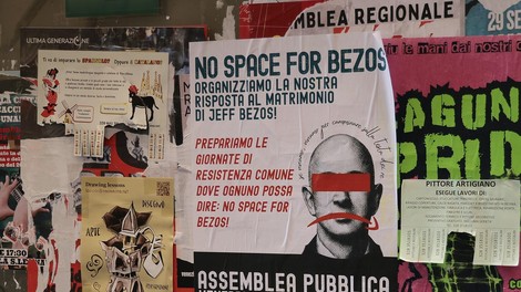 Razkošna poroka Jeffa Bezosa v Benetkah buri duhove: "Ni prostora zanj"