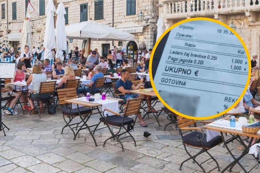 Račun iz hrvaške kavarne buri duhove: "To so grdo oderuške cene, ki si jih Hrvati na žalost lahko privoščijo" (FOTO) (foto: Profimedia/Reddit/fotomontaža)