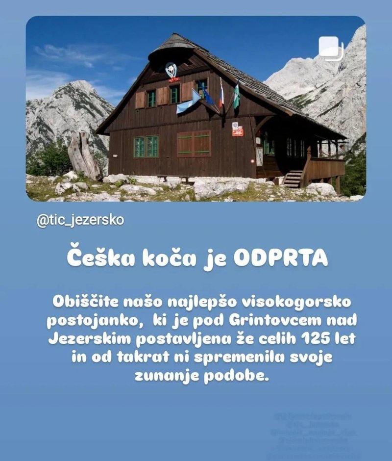 Ceska koca Jezersko