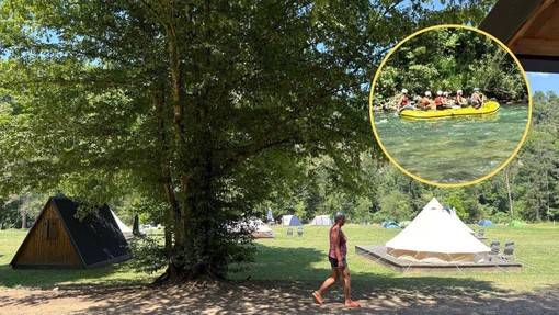 Slovenski kamp ob naši najdaljši reki, ki ga tujci kujejo v zvezde (FOTO)