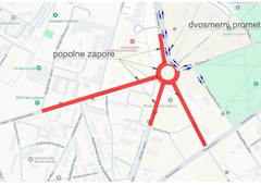 Velika rekonstrukcija: Ljubljana zapira eno ključnih križišč