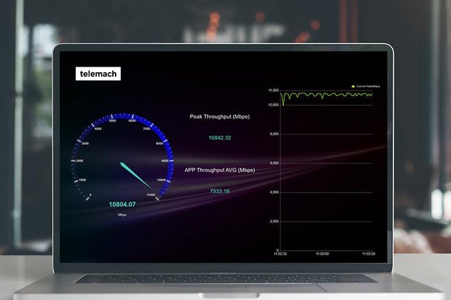 Telemach prvi v Sloveniji preizkusil zmogljivosti omrežja 5.5G in presegel hitrost 10 Gbps v mobilnem omrežju