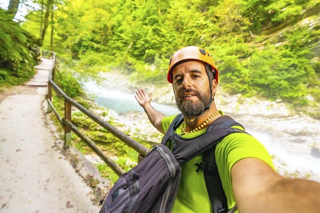 Slovenija Tolminska korita turist