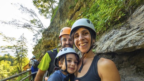Slovenija Blejski vintgar turisti