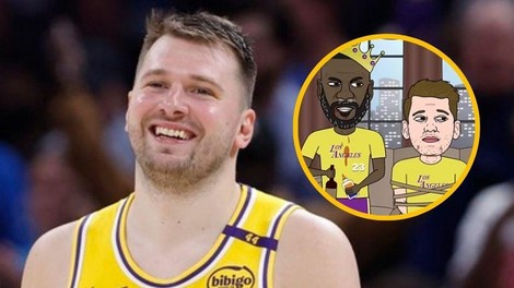 Dončića in LeBrona so si pošteno privoščili: "Zakaj si me privezal na stol?!" (VIDEO)