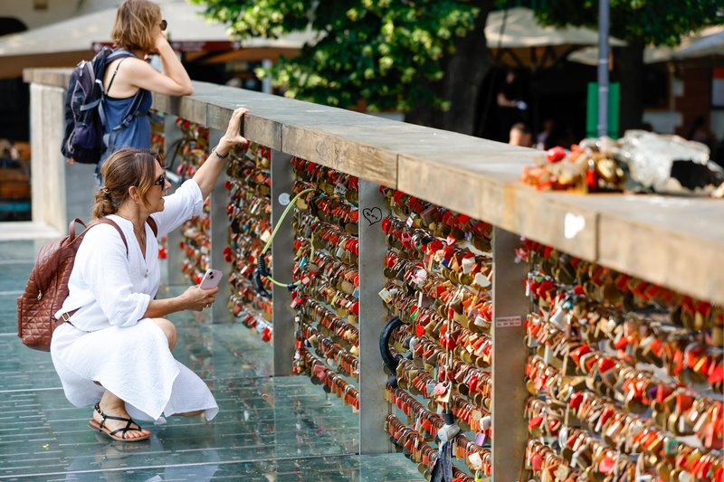 Ljubljana turistka Mesarski most