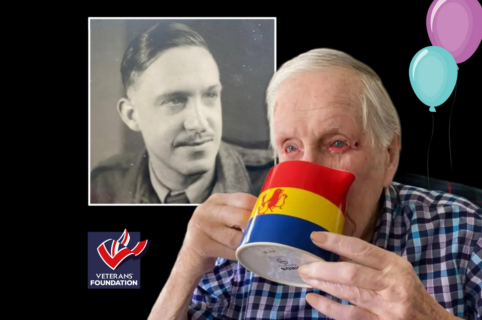 Razkrita skrivnost dolgega življenja: 106-letnik prisega na vsakodnevni sladki ritual (foto: Veterans' Foundation/Facebook/posnetek zaslona)