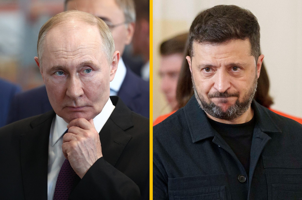 Razkrit Putinov načrt za končanje vojne v Ukrajini: ostro se je odzval Volodimir Zelenski (foto: Profimedia/fotomontaža)