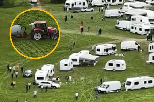 Turisti zavzeli travnik in razbesneli kmete, ki so jim odgovorili brez milosti (VIDEO)
