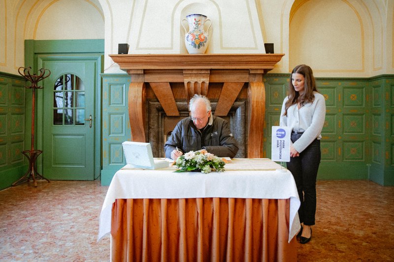 Režiser Werner Herzog Postojnska jama snemanje obisk