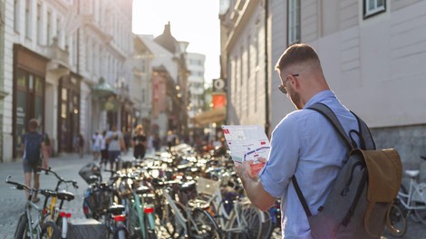 turist Ljubljana zemljevid