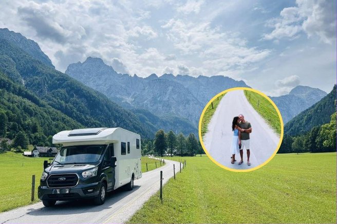 Slovenija, Logarska dolina romunska popotnika avtodom