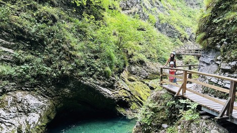 Slovenija Vintgar soteska romunska druzina