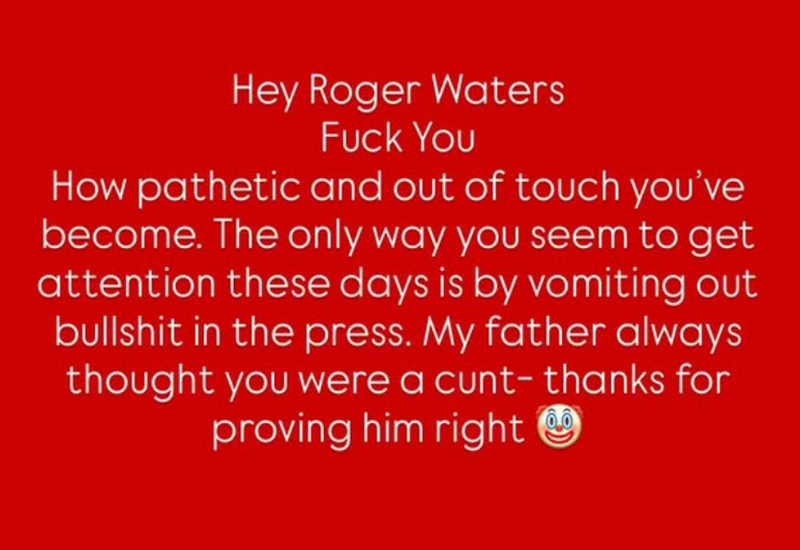 Jack Osbourne, Roger Waters
