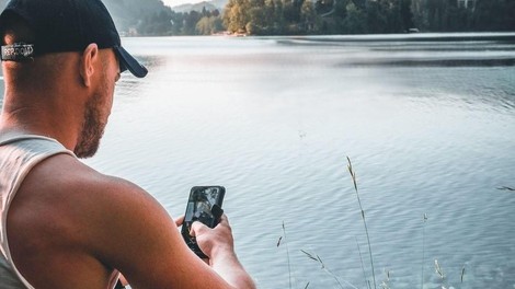 Slovenija turist fotografija jezero