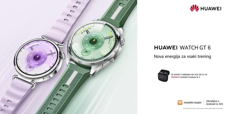 Ure serije Huawei Watch GT 6 debitirajo z virtualnim merilnikom moči! Navduši tudi cena