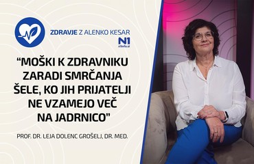 Zdravje z Alenko Kesar – “Moški k zdravniku zaradi smrčanja šele, ko jih prijatelji ne vzamejo več na jadrnico”