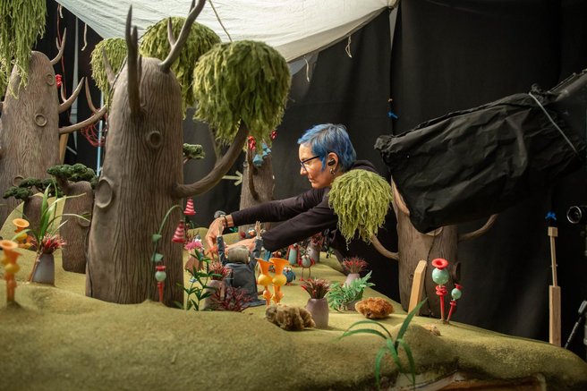 Celovečerni lutkovni animirani film Zgodbe iz čarobnega vrta razstava