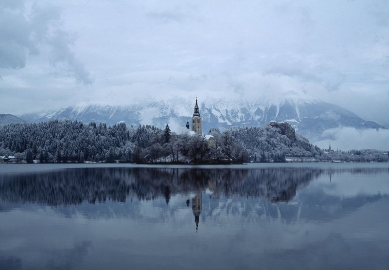 Bled Blejsko jezero zima