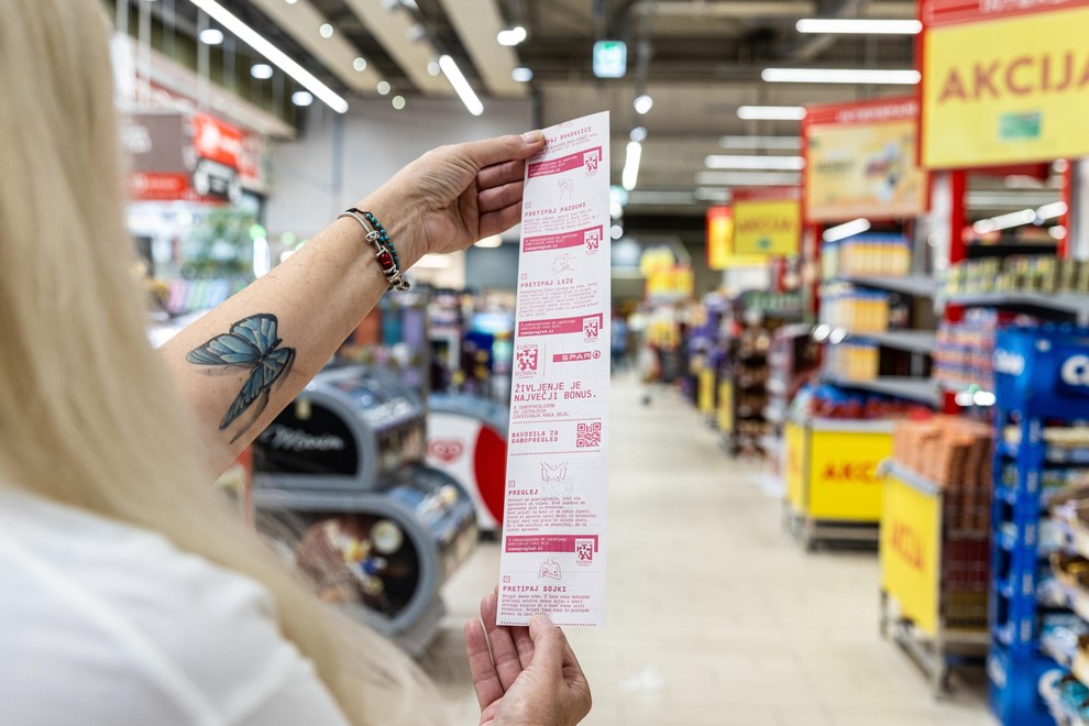 Spar Slovenija rožnati oktober rak dojke rožnati račun