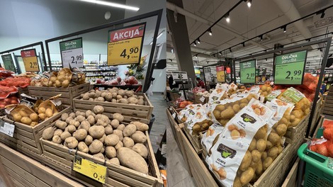 Medtem ko kmetje opozarjajo, da je Slovenija preplavljena s tujim krompirjem, boste v trgovinah Tuš našli slovenski krompir (fotografija je simbolična).