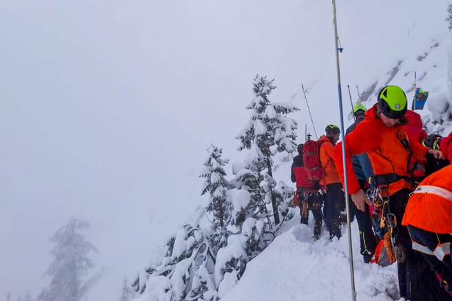 reševalna akcija, gore