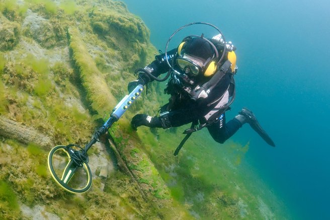 potapljac voda morje zaklad arheologija zgodovina florida odkritje