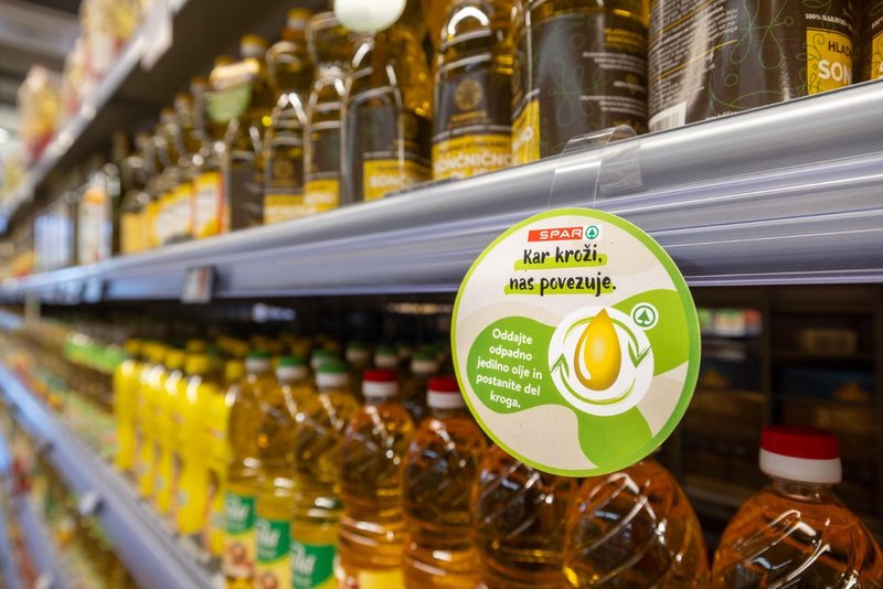 Spar Slovenija odpadno jedilno olje