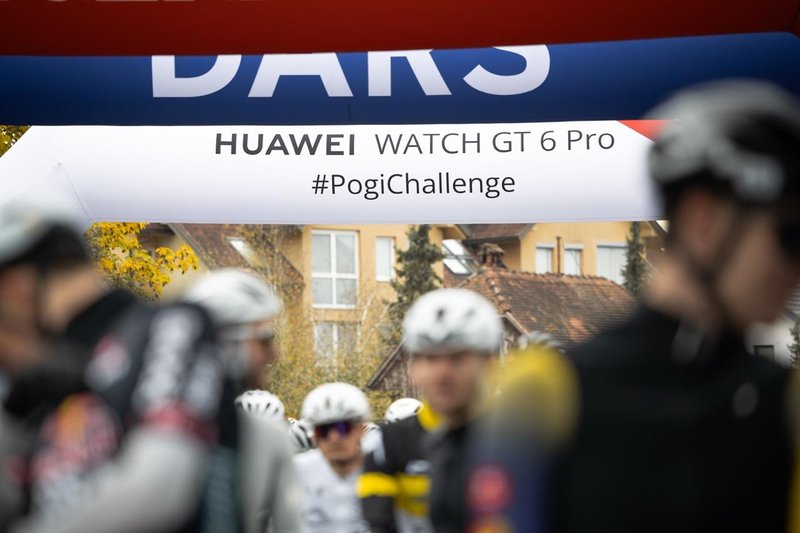 Huawei Watch GT 6 na epski kolesarski preizkušnji Pogi Challenge s Tadejem Pogačarjem