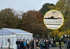 Pogrebna vežica sredi Trga republike: na zadnjo pot smo pospremili znana Slovenca (FOTO)