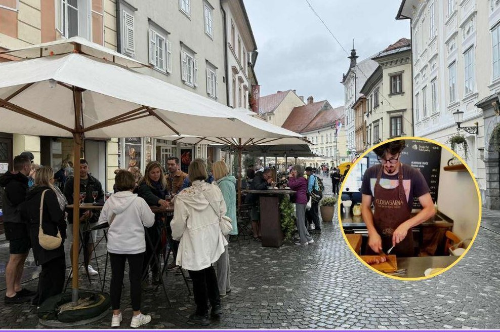 Turisti so vedno navdušeni nad obvezno ljubljansko kulinarično postojanko: "Vrnili smo se vsak dan!" (foto: Ma.Po.)